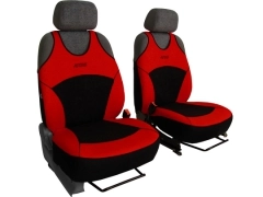 Koszulki samochodowe, Koszulki na siedzenia welurowe, materiałowe w kolorze czerwony (wzór A),.
