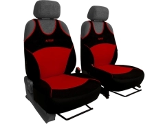 Koszulki samochodowe, Koszulki na siedzenia welurowe, materiałowe w kolorze czerwony (wzór B),.