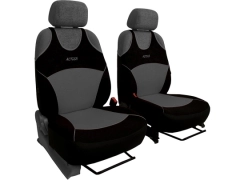 Koszulki samochodowe, Koszulki na siedzenia welurowe, materiałowe w kolorze szary (wzór B),.