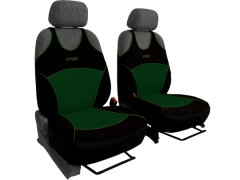 Koszulki samochodowe, Koszulki na siedzenia welurowe, materiałowe w kolorze zielony (wzór B),.