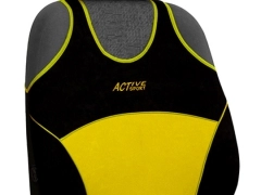 Koszulki samochodowe, Koszulki na siedzenia welurowe, materiałowe w kolorze żółty (wzór B),.