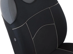 Koszulki samochodowe, Koszulki na siedzenia welurowe w kolorze czarny,.