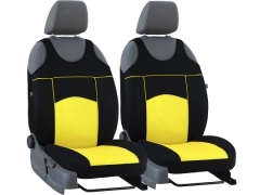 Koszulki samochodowe, Koszulki na siedzenia welurowe w kolorze żółty,.