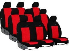 Pokrowce samochodowe do Renault Trafic 9m Spaceclass (2021-...). Pokrowce miarowe welurowe w kolorze czerwony, pasują do Renault Trafic 9m Spaceclass (2021-...).