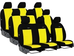 Pokrowce samochodowe do Renault Trafic 9m Spaceclass (2021-...). Pokrowce miarowe welurowe w kolorze żółty, pasują do Renault Trafic 9m Spaceclass (2021-...).